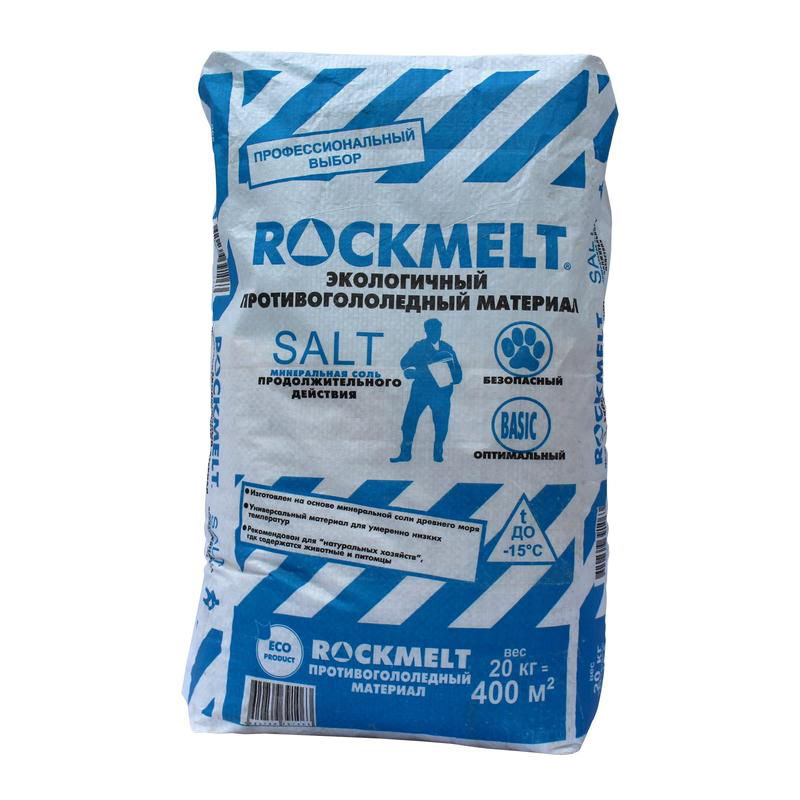 Противогололедный реагент Rockmelt Salt (20 кг)